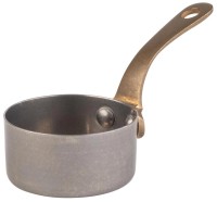Stielkasserolle D5.5cm H2.5cm edelstahl vintage