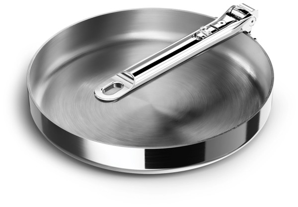 Space Steel Bratpfanne D24cm Edelstahl mit Klappgriff