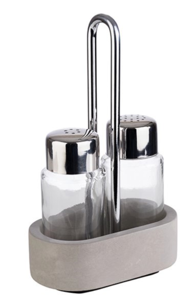 Salz und Pfeffer Menage 10x6cm H17cm Beton