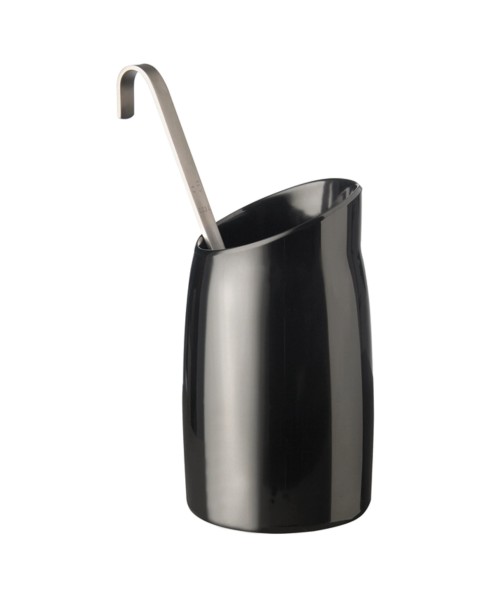 Dressingtopf 1lt. schwarz, D12cm. H21.5cm