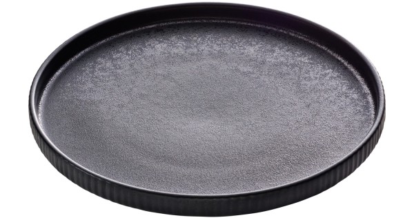 Playground NARA Teller fl Relief schwarz D21cm 0.34lt H2.5cm