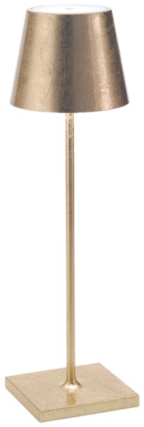 Poldina Pro Tischlampe 11.1x38cm golden leaf