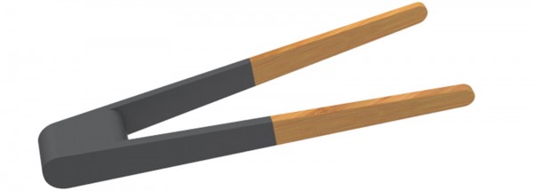 Pebbly Sushi Zange, grau, 15 cm