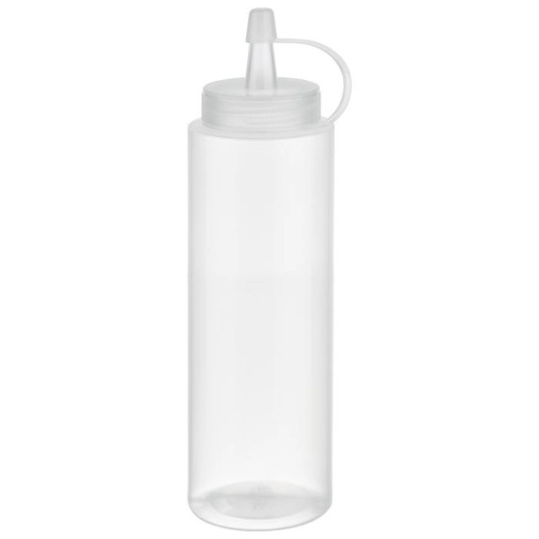 6er Set Quetschflaschen, H20cm, 490ml, transparent