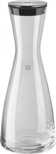 Prédicat Glaskaraffe m. Edelstahldeckel, 1 l