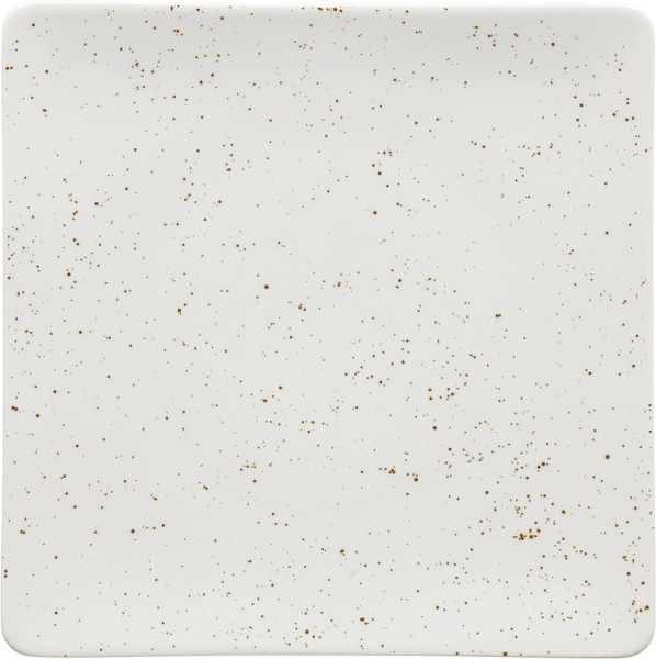 Pottery Unique white Teller flach quadratisch coupe 20cm