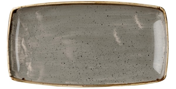 Stonecast Peppercorn Grey Platte rechteckig 35x18.5cm