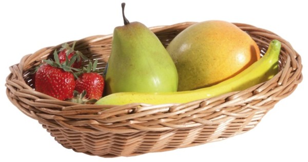 Weidenschale, Vollweide naturlackiert, 28x20x7cm