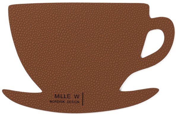 Untersetzer Kaffee cognac