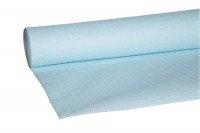 Papier-Tischdecke hellblau, gewaffelt, 1.18x20 m