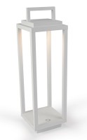 Abert Resort Maxi Lampe wiederaufladbar, weiss 14x14cm H54cm