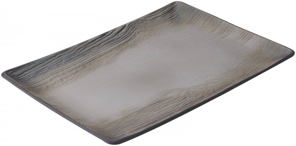 Speiseteller quadratisch, 32x23x2.4 cm, Pfeffer