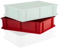 Pizzateig Box 40x30x10cm rot