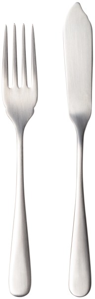 12tlg. Pacifica Besteckset Fisch vintage brushed