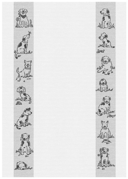 HUNDE Geschirrtuch MEYER-MAYOR schwarz 50x70cm