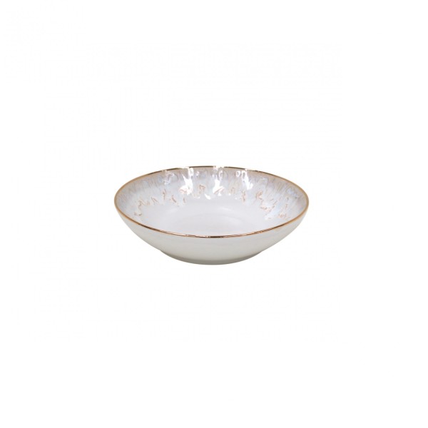 Taormina Schale 850ml D21.5cm H5.5cm weiss & gold