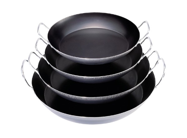 La Lyonnaise Paella-Pfanne D34cm mit 2 Griffen Blaustahl