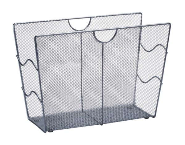 Zeitungsständer Mesh silb.39cm