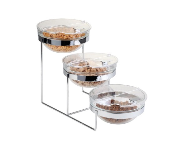 7-tlg. Buffet-Gestell, ca. 61x24cm, H35cm