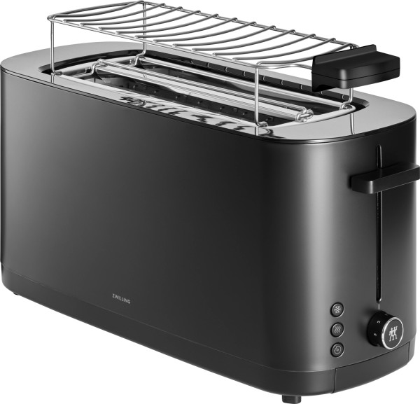 Enfinigy Toaster 2/4 mit Brötchenaufsatz schwarz-