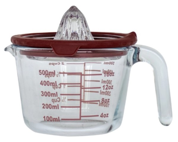 Messbecher mit Entsafter 500ml H11.3cm braun