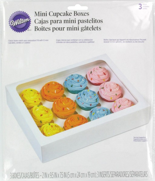 Cupcake Box mini weiss, 24x19x5cm