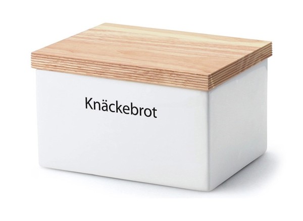 Vorratsdose mit Holzdeckel 17,5 x 13,5 x 11 cm