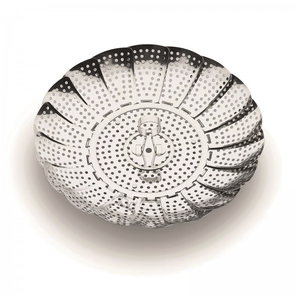 Dünsteinsatz,Edelstahl, geschlossen Ø 14 cm, offen: Ø 23 cm
