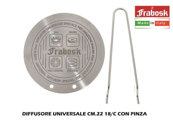 Frabosk - Induktionsdiffusorplatte aus 18/c-Stahl, 22 cm Frabosk