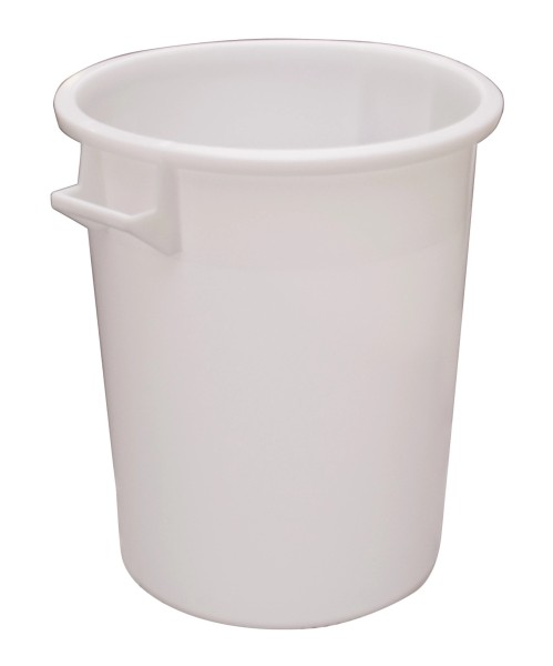 Fass konisch foodsafe weiss 75lt 48x48cm H57cm Boden D39cm