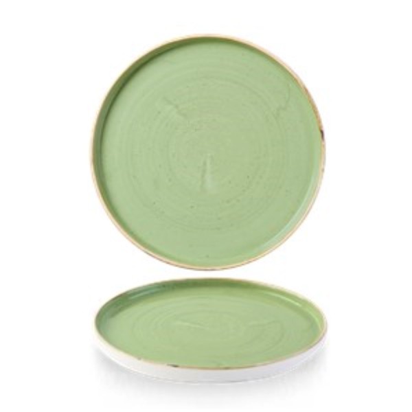 Stonecast Sage Green Chefs Walled Teller 21cm