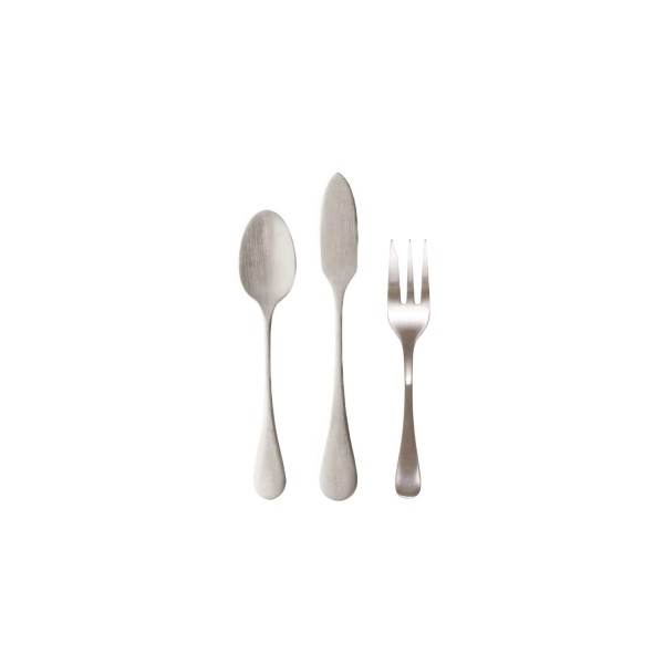 Antigo Aperó-Besteckset 3tlg D10.3cm H5cm silber matt