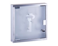 Schlüsselkasten Inox Glas 30cm