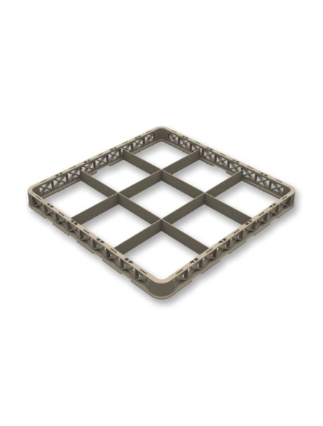Aufsatz offen 9 Fächer Glas max D15.1cm