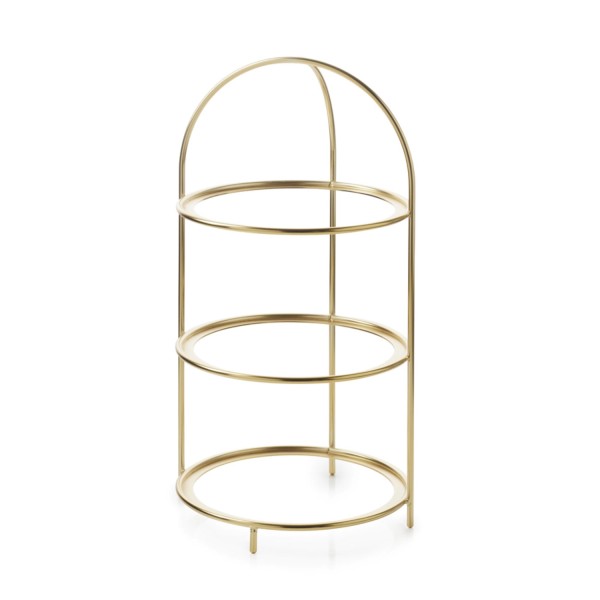Ibr Etagere 3tlg gold Edelstahl