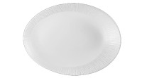 Bamboo White Teller oval 34.6x26.3x5cm