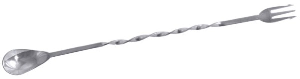 Barlöffel mit Olivengabel 25cm