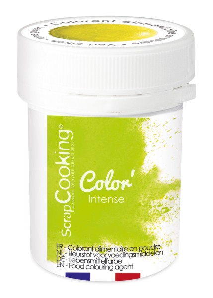 Lebensmittelfarbe künstlich Pulver zitronengrün 5g