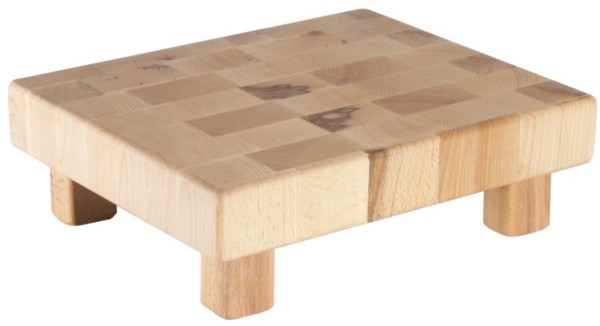 Buffet-Holzblock GN 1/2 aus 5 cm Buchenstirnholz