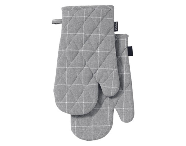 Ofenhandschuh grey 18x33 2Stk.
