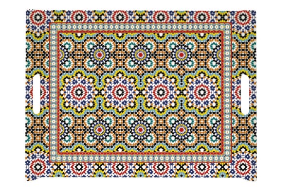 Art Around the World Arabian Tablett m.Griffen 52x37cm