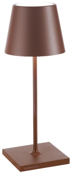 Poldina Pro mini Tischlampe 11x30cm corten