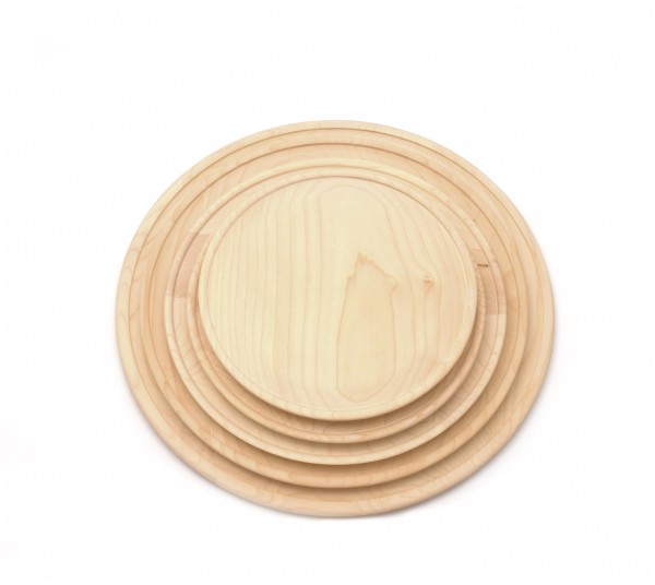 Fleischteller mit Rand D35cm Ahorn
