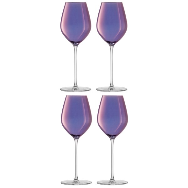 4er Set Aurora Champagnerglas 285ml polar violet