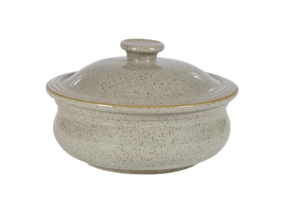 Stonecast Peppercorn Grey Topf mit Deckel 43cl, D 14cm