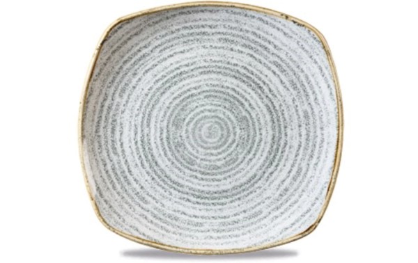 S.P. Homespun Stone Grey Teller flach quadratisch 25.5cm