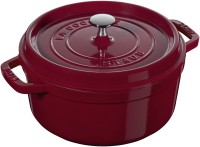 Cocotte 24cm, rund, Bordeaux, Gusseisen 3.7l