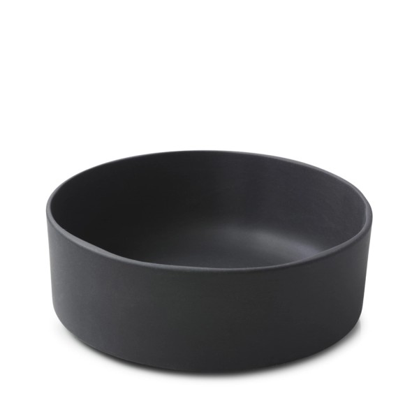 Caractère Black Teller tief D14cm matt schieferoptik
