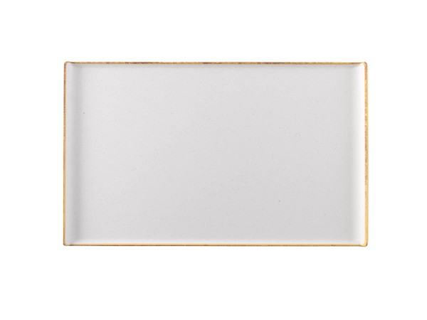Stonecast Melamine Barley White Platte rechteckig