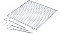 Pralinen-Set 4 tlg., 30x30 cm, Edelstahl